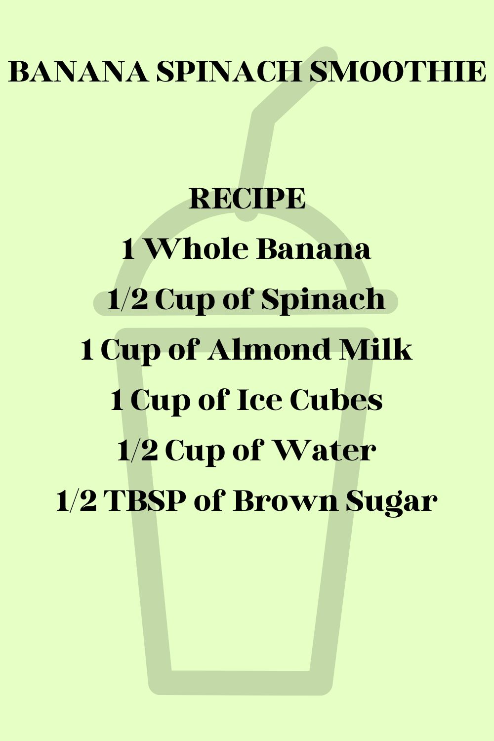 Banana Spinach Smoothie