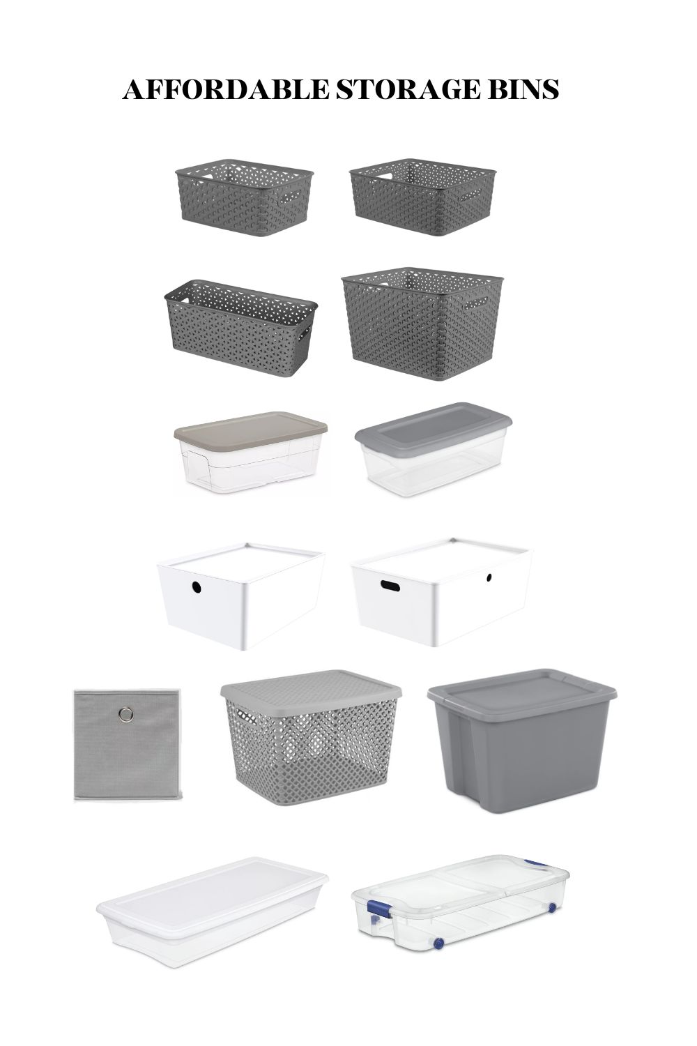 Affordable Storage Bins & Baskets