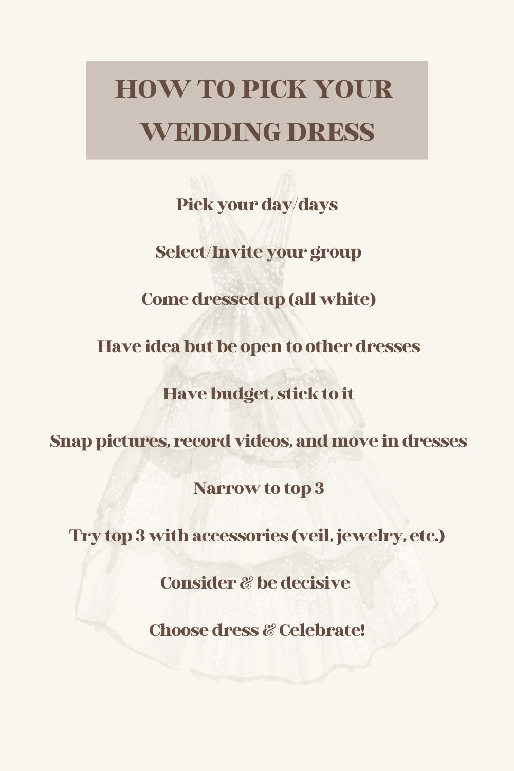 How to Pick Your Wedding Dress