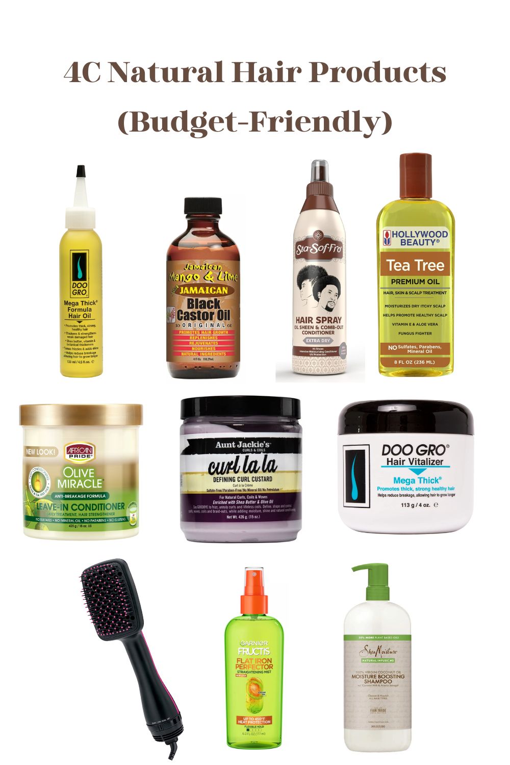 4C Natural Hair Products (Budget-friendly)